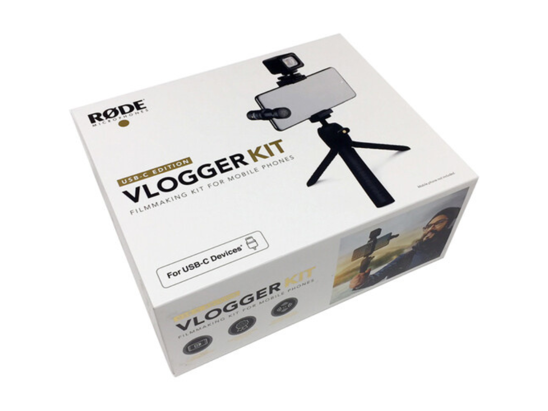 مجموعة RODE Vlogger Kit USB-C Edition Filmmaking Kit للأجهزة المحمولة المزودة بمنافذ USB Type-C  مجموعة RODE Vlogger Kit USB-C Edition Filmmaking Kit للأجهزة المحمولة المزودة بمنافذ USB Type-C